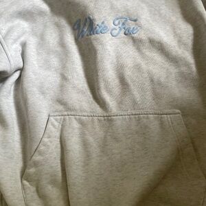 White fox hoodie